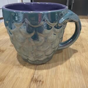 Disney Parks Coffee Mug Little Mermaid Ariel Fin Tail Handle *